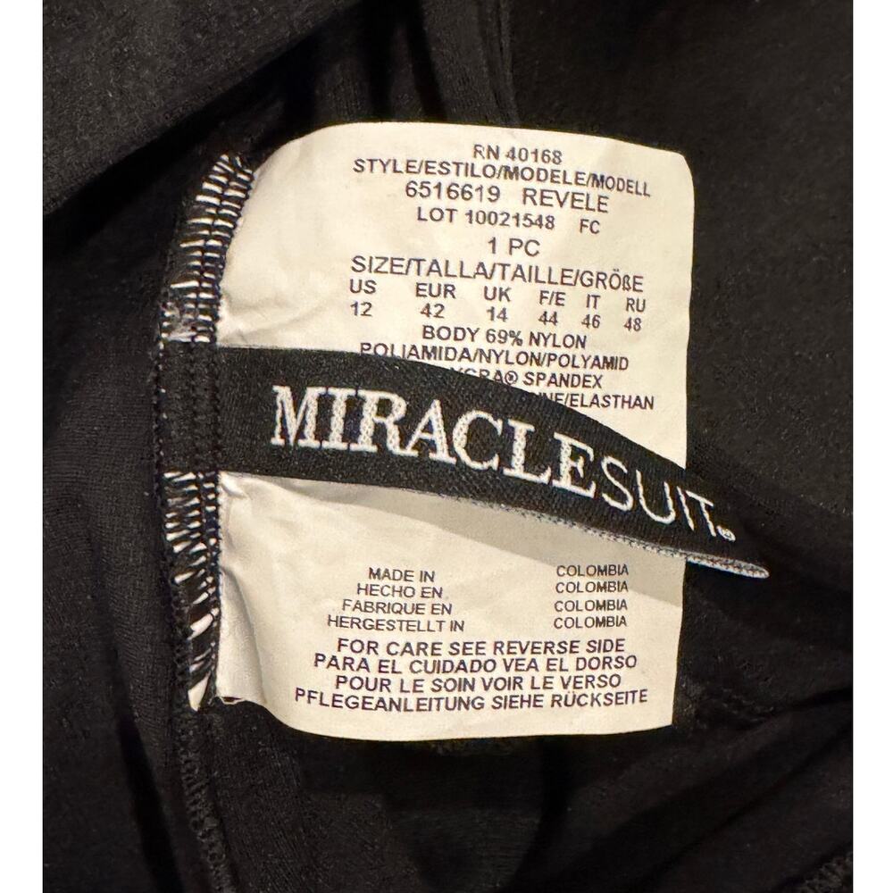 Miraclesuit Rock Solid Revele One-Piece Swimsuit Size US/12 - Picture 7 of 11